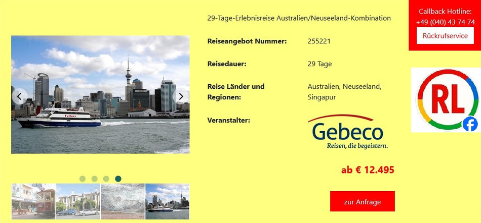 Australien- Neuseeland Erlebnisreise 2026 | Gebeco Gruppenreise zu den Höhepunkten in Australien, Neuseeland, Singapur inklusive Flug by Olaf Diroll buchen