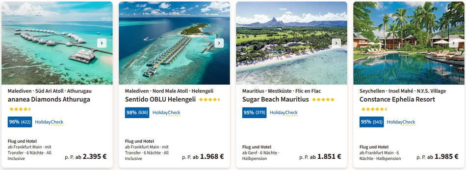 NUR per Telefon 040 - 43 74 74 buchbar: Rabatthöhe (30 € ab 500 € Reisepreis / 100 € ab 1.700 € Reisepreis / 150 € ab 3.000 € Reisepreis / 200 € ab 4.000 € Reisepreis / 250 € ab 5.000 € Reisepreis) entsprechend dem Reisepreis abgezogen.