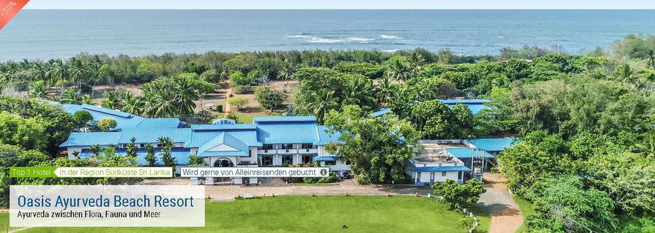 Sri lanka Ayurveda Urlaub mit Flug im Oasis Ayurveda Beach Resort mit Beratung vom Sri lanka Spezialisten Olaf Diroll buchen