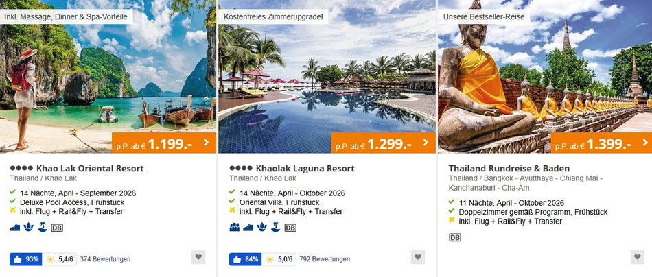 Thailand Luxushotel am Strand in Khao Lak 2 Wochen Badeurlaub Thailand mit Flug - Thailandkenner Reisebüro Reiselotsen - Asienexperten für Thailandreisen 2026