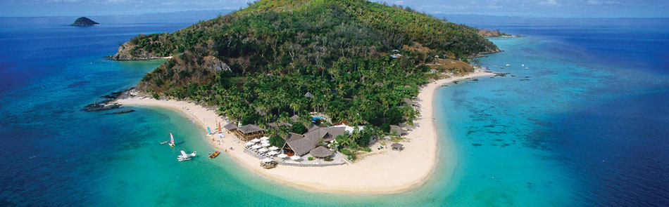 Urlaub in der Südsee Rundreisen und Baden Castaway Island mit Flug sowie Kreuzfahrten ab Fiji bis Tahiti mit Flug
