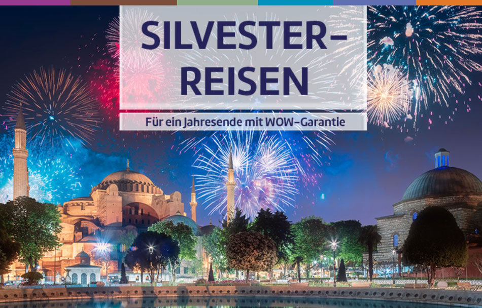 Silvesterreisen Rundreise und Baden mit Flug 2025/2025 ans warme Meer