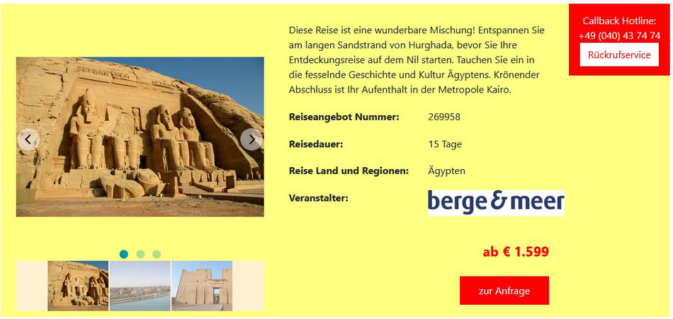 Berge&Meer Kombireise Ägypten Nilkreuzfahrt und Baden Hurghada all inclusive mit Flug 2 Wochen 2024-2025 günstig buchen