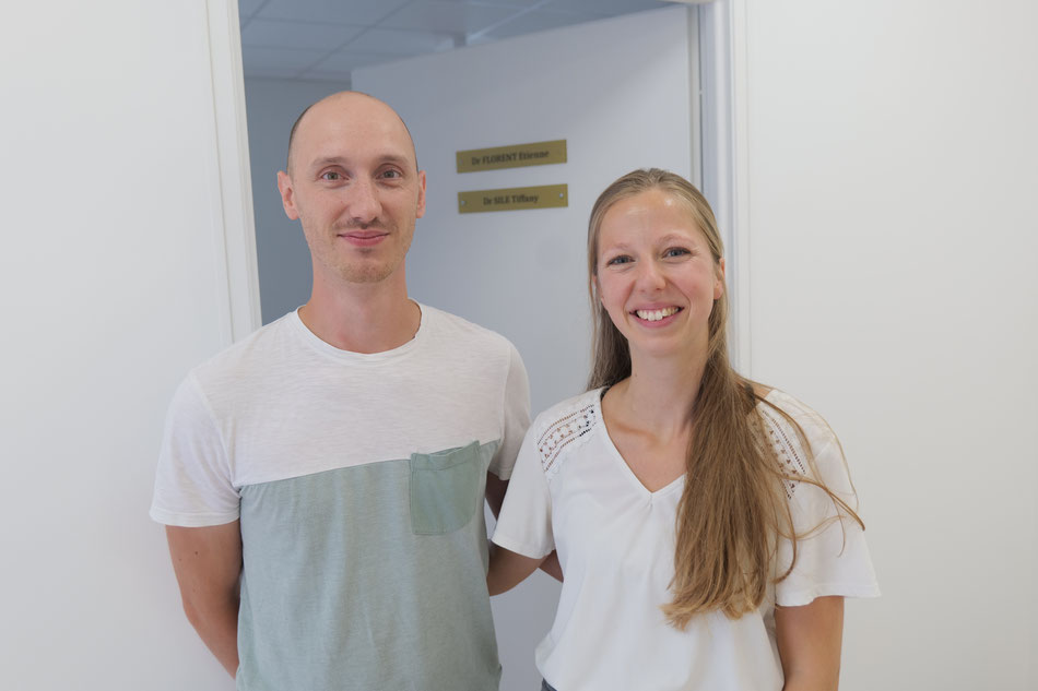 Les docteurs Tiffany Sile et Étienne Florent partageront le cabinet médical avec l’ostéopathe Eduardo Abeijon./Photo CB.