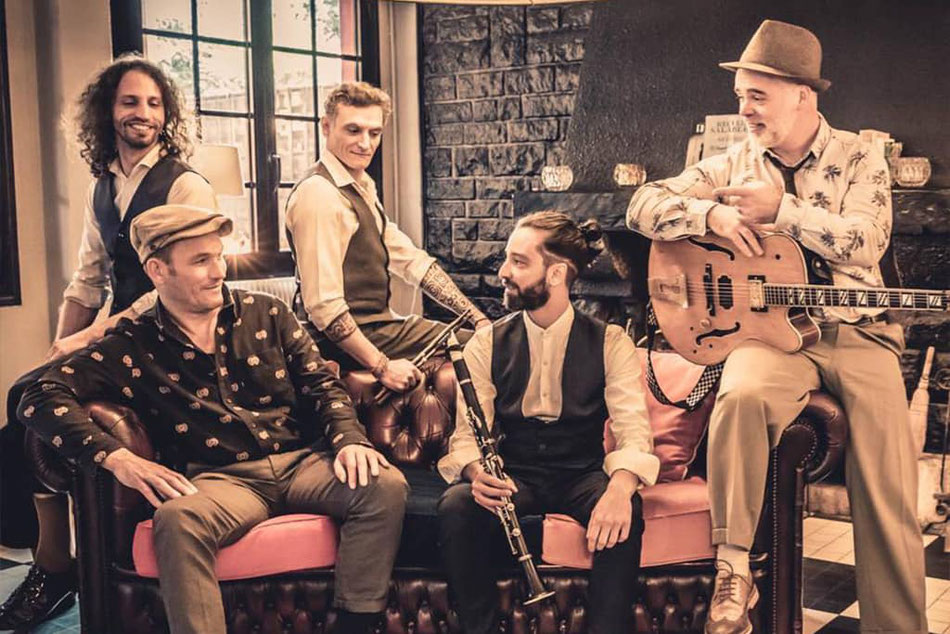 Le groupe Claribol Stompers inaugure la première soirée du New-Barp Jazz Festival./Crédit photo Claribol Stompers.