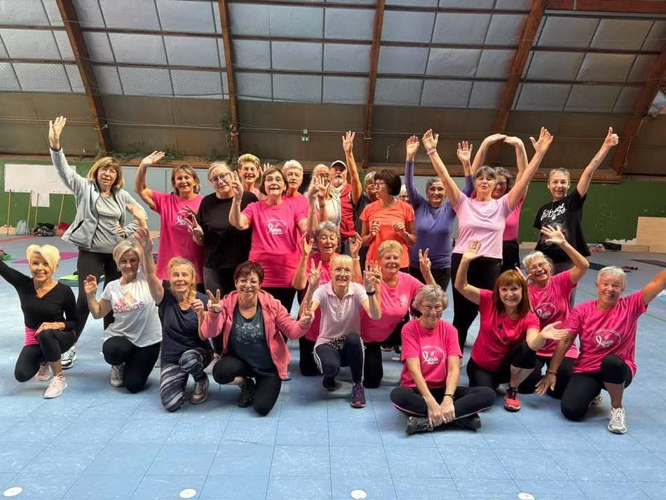 La Gymnastique volontaire de Salles s'est mobilisée pour Octobre Rose./Crédit photo GVS.