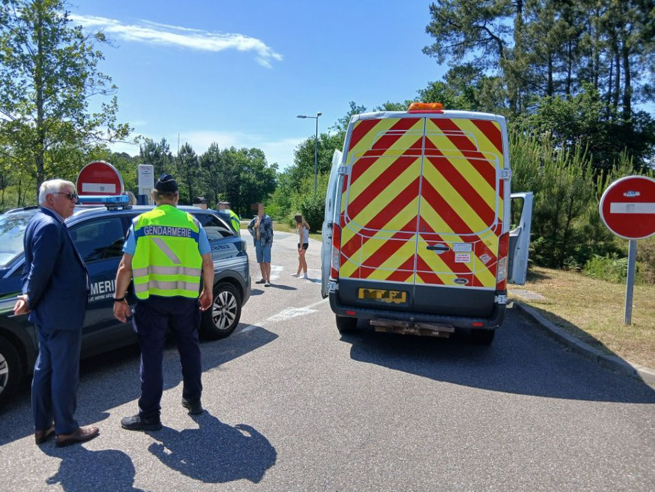 Les gendarmes étaient mobilisés sur les routes pour le week-end de l'Ascension./Crédit photo Préfecture de la Gironde.