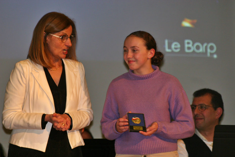  Linon Guionie, de la Lutte Barpaise, a notamment été honorée./Photo LB