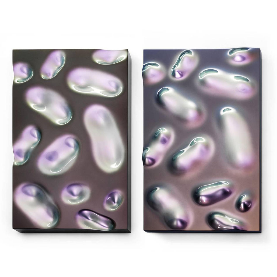 WILLI SIEBER, Tafelobjekte, MDF, Indifferenzlack, 2019, 140 x 80 x 9 cm