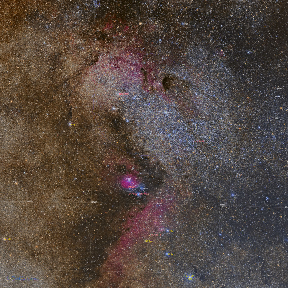 Sagittarius Star Cloud Annotated