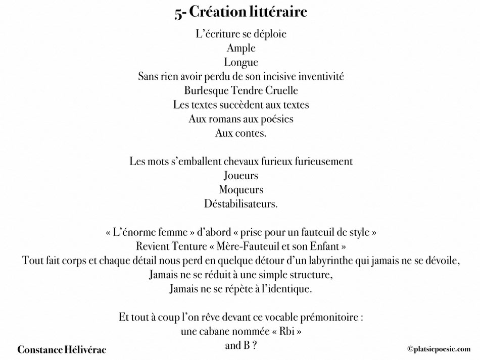 Chapitre 18 ------- 2-5-Création Littéraire