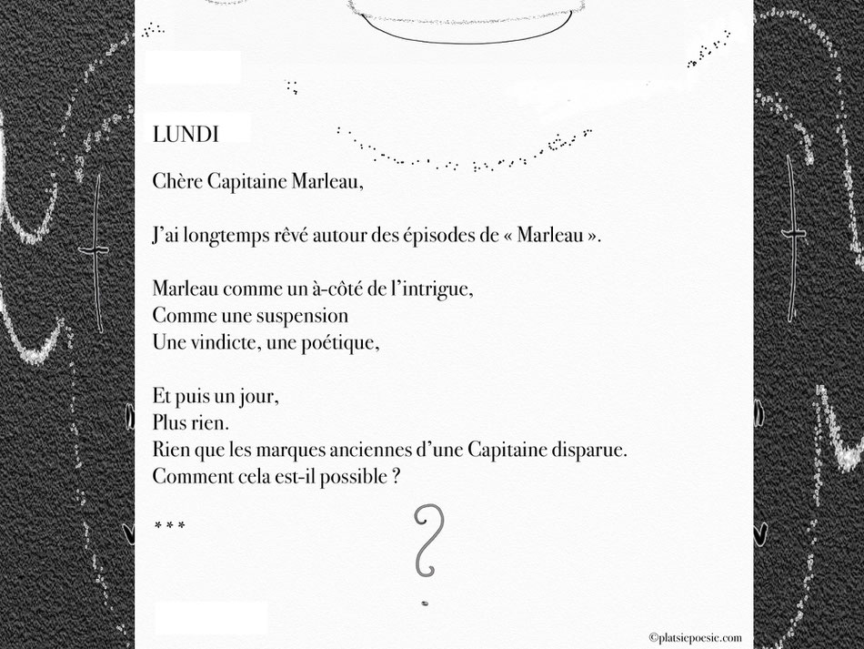 Chapitre 22- Texte 3-1- Lundi1- Chère Capitaine