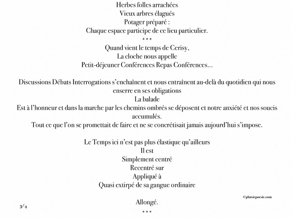 Chapitre 23 - poésie - 3/4- Herbes folles arrachées …… Allongé -