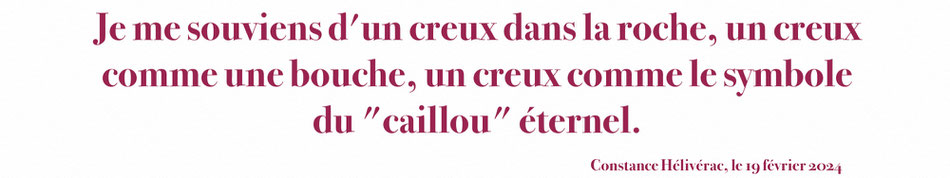 Je me souviens d'un creux…