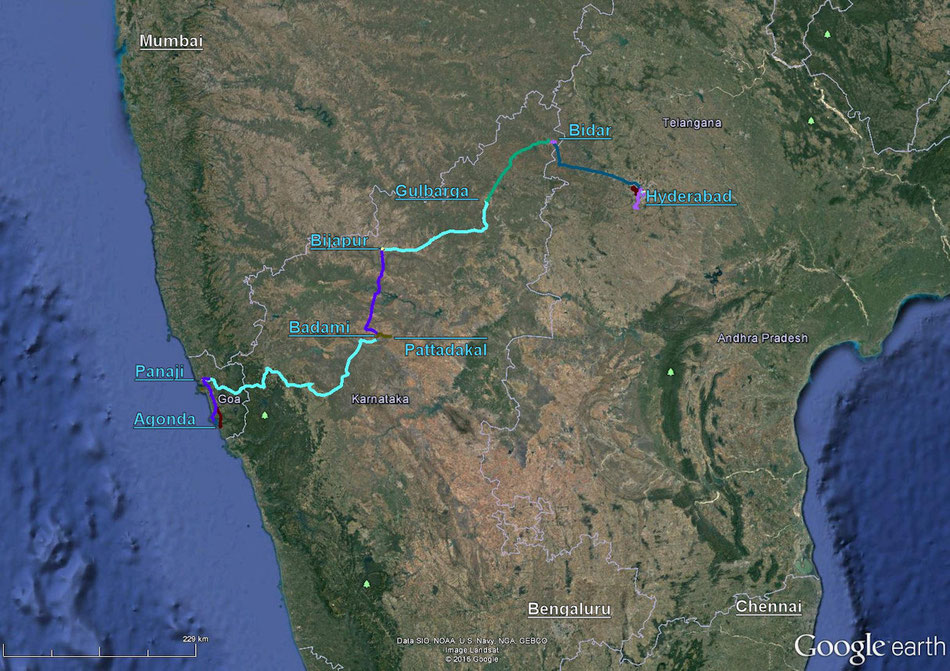 India 2010 - itinerary