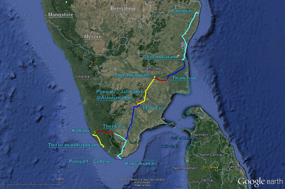 India 2012 - itinerary