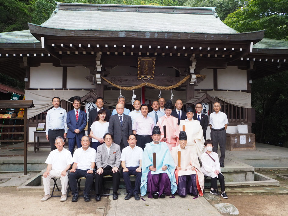 令和６年　祭典後に撮影した集合写真です。