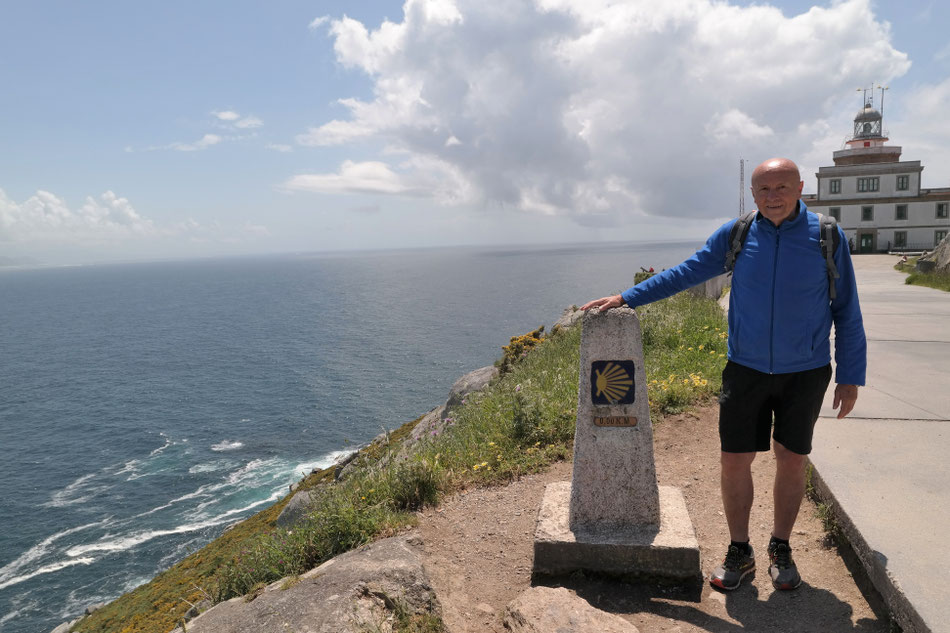 Km "0" auf dem Kap Finisterre