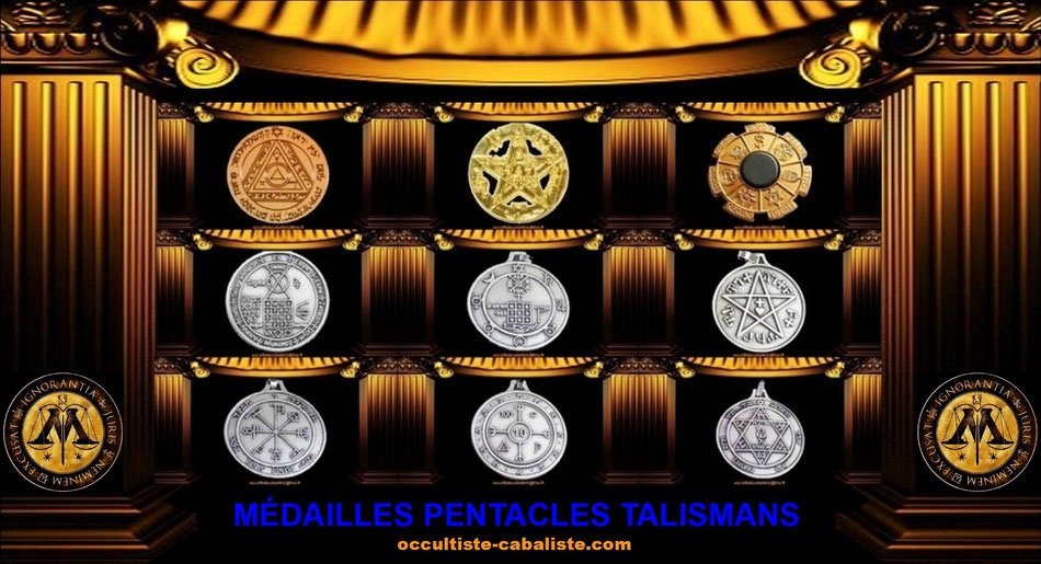 Médailles Pentacles Planétaire Talismans Magiques