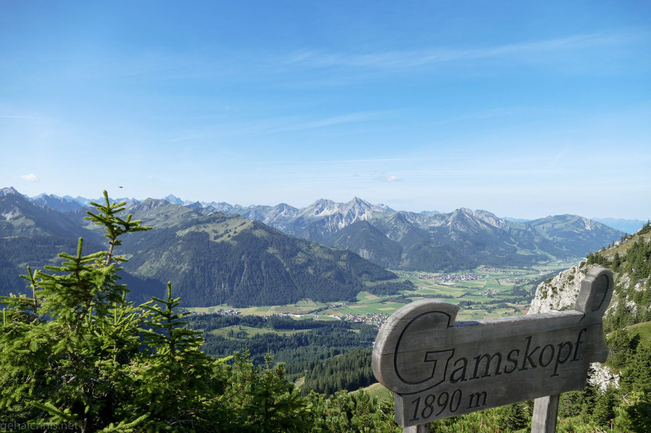 Der Gamskopf liegt direkt hinter der Bergstation Füssener Jöchele