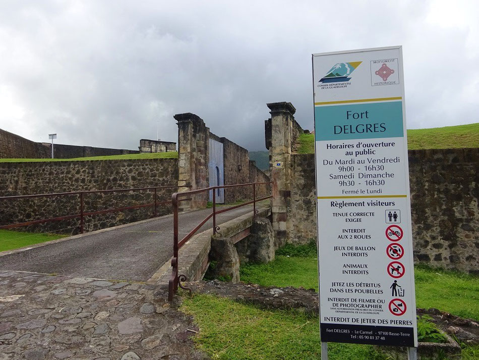 L'entrée du fort Delgrès