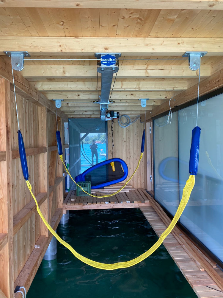 Lieferung-Montage - Hebetechnik, Bootsaufzüge, Bootslifte, Aufzüge