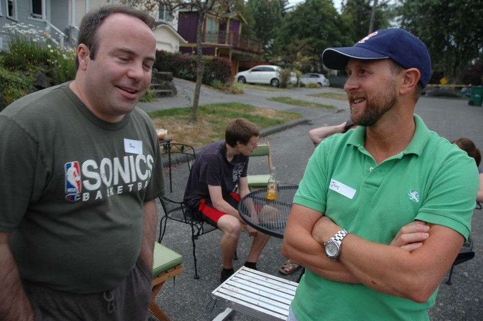 Uncle Ben and our neighbor Jens