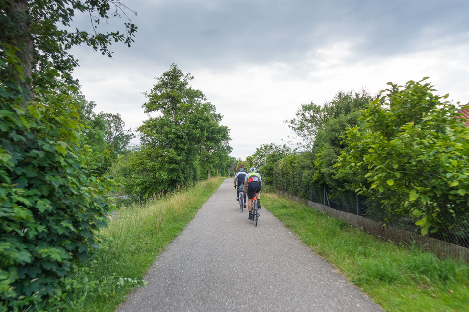 Ausrollen an der Glatt entlang