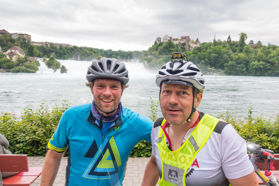 Letztes Checkpoint Selfie am Rheinfall