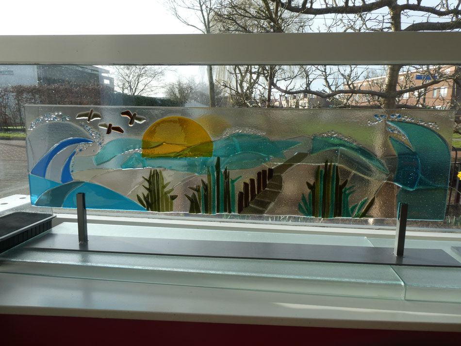 Strandgezicht, 120x30 cm 