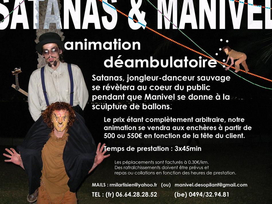 manivel désopilant mailing animation spéciale avec rémi lartisien ... ballon