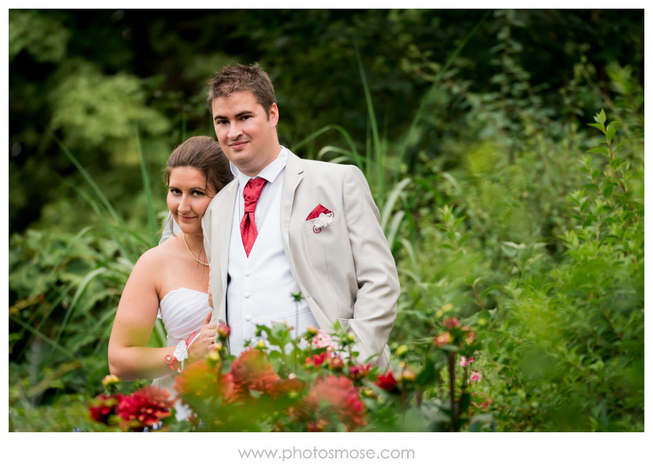 Couple de mariés à Coulandon