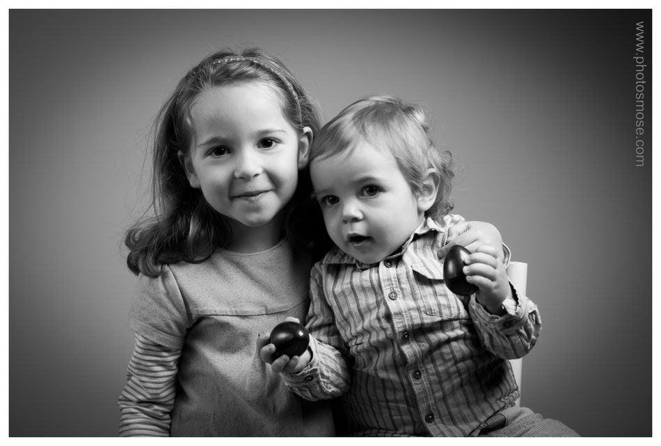 Photos d'enfant noir et blanc chez Phot'Osmose - Moulins