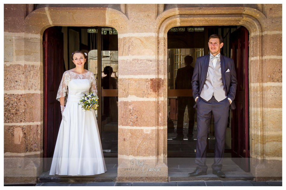 Couple de mariés dans le Vieux Moulins
