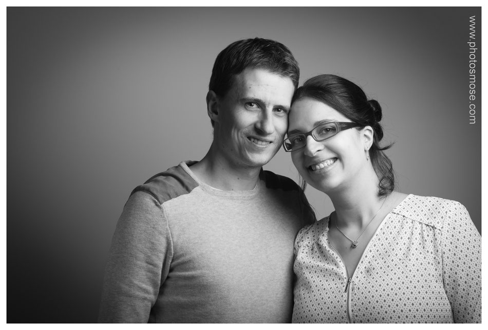 Photo de famille en noir et blanc chez Phot'Osmose - Moulins