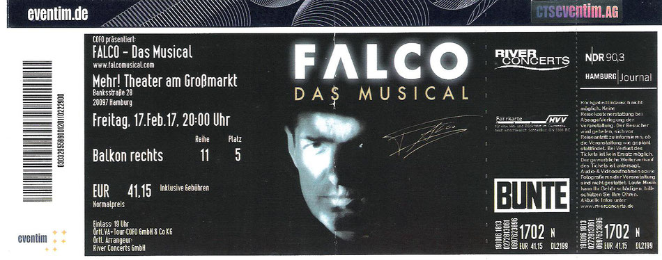 Nr. VIII - 17.02.2017 - Falco - Das Musical - Mehr Theater, Hamburg