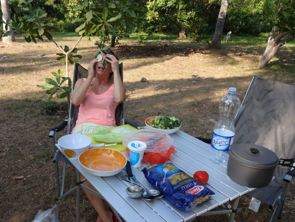 Salatgurke hilft auch gegen Hitze!