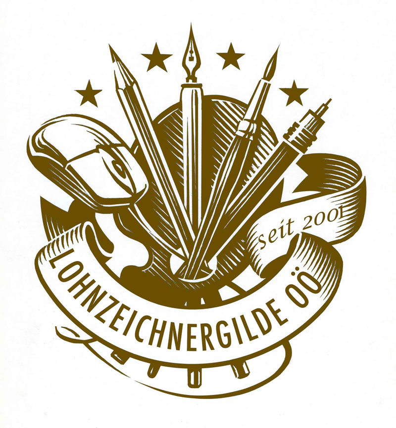 Lohnzeichnergilde OÖ - Neujahrs-Logo 2017
