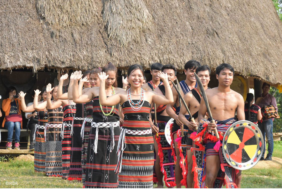 Cotu dancers are performing Cotu traditional dance, Tung Tung Ya Ya
