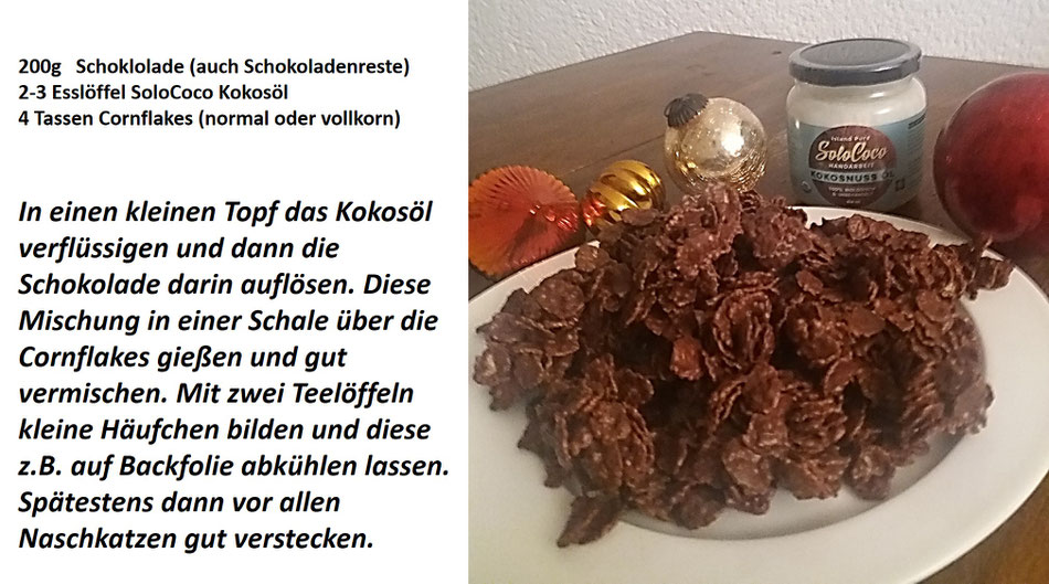 Schokoflocken mit Kokosöl von SoloCoco - Rezept 