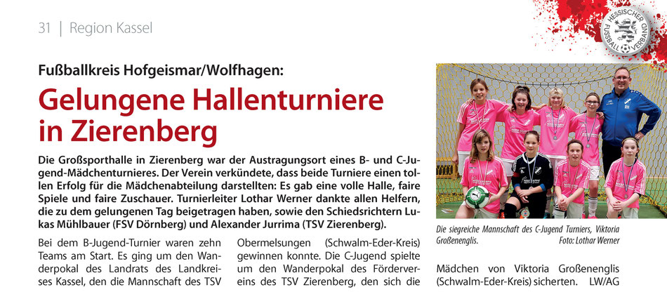 Aus dem Hessen Fussball 2/2018. Quelle: HFV