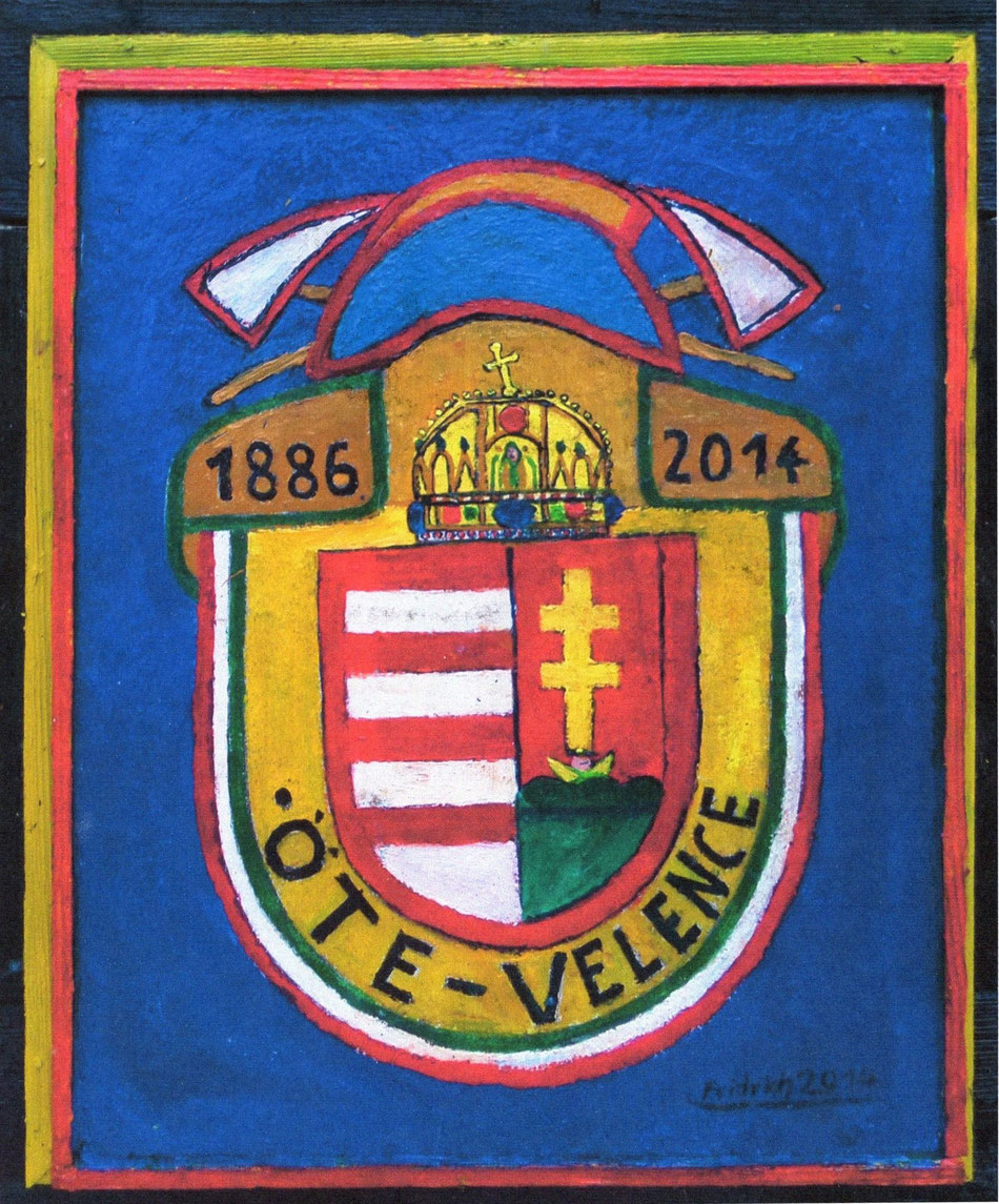 Önkéntes tüzoltóság Velence címére / Wappen der Freiwilligen Feuerwehr Velence