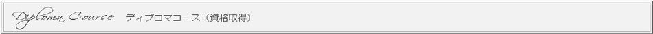 ディプロマコース(資格取得)
