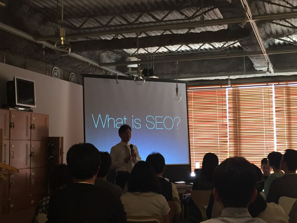 SEOについて話すアルファルーク株式会社 Founder and CEO 渡邊さん