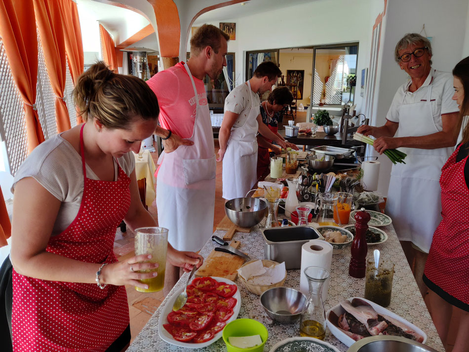 Aulas de culinária no kulinarium, Carvoeiro, Algarve, Portugal