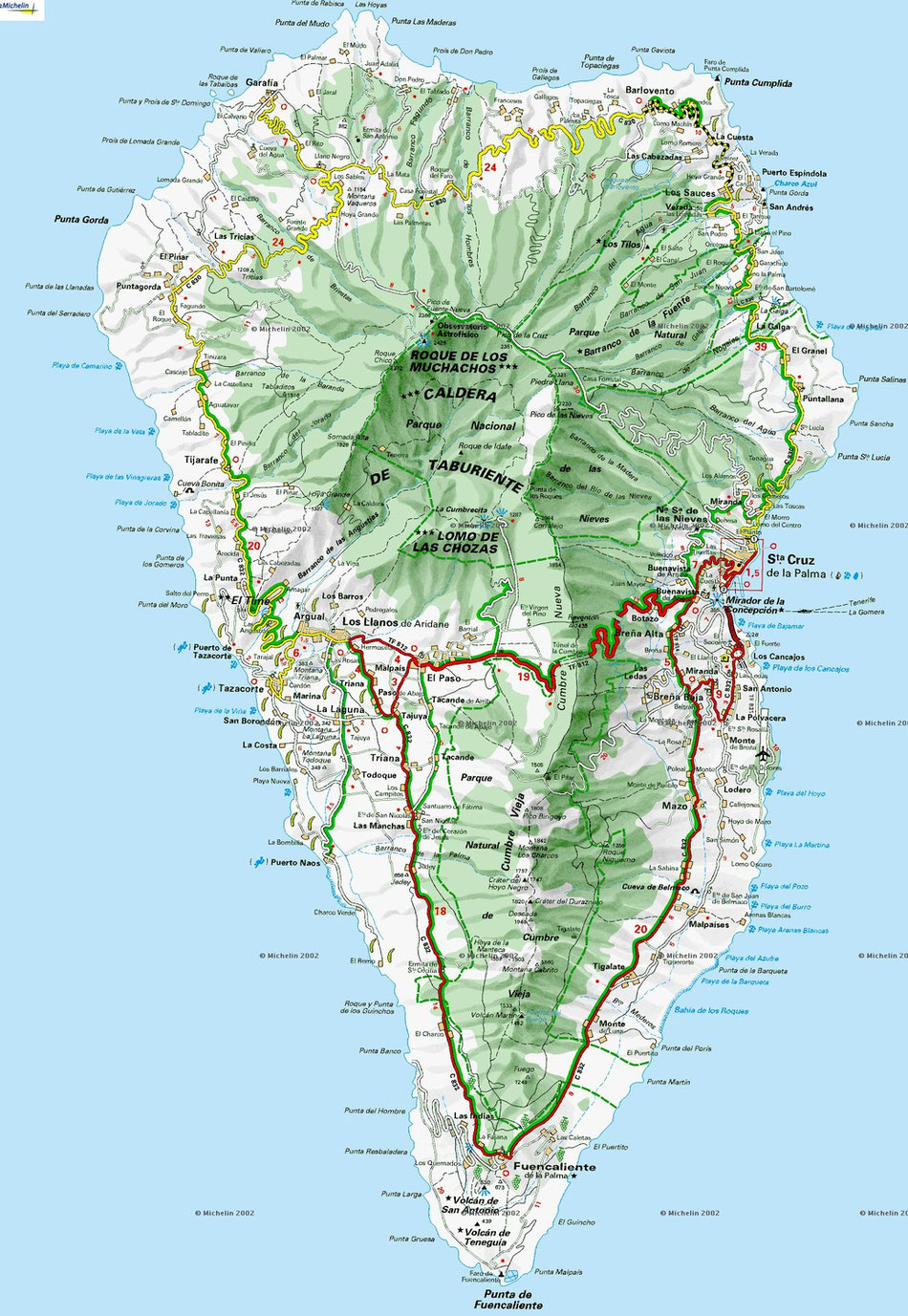 Karte La Palma