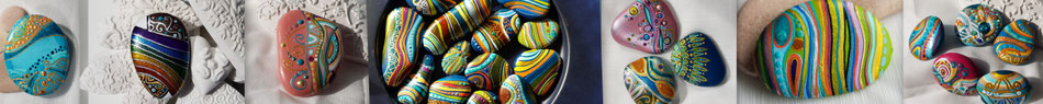 Steine verkauf dot punkt Alkohol Ink kunst filigran muster dotsteine  Painted rocks steinebemalt bemaltesteine