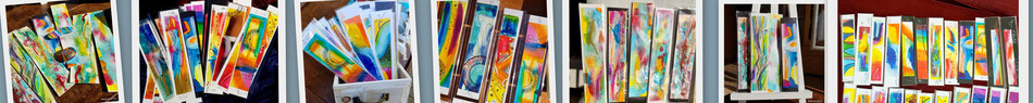 buchzeichen bookmarks lesezeichen bunt farbig kunst