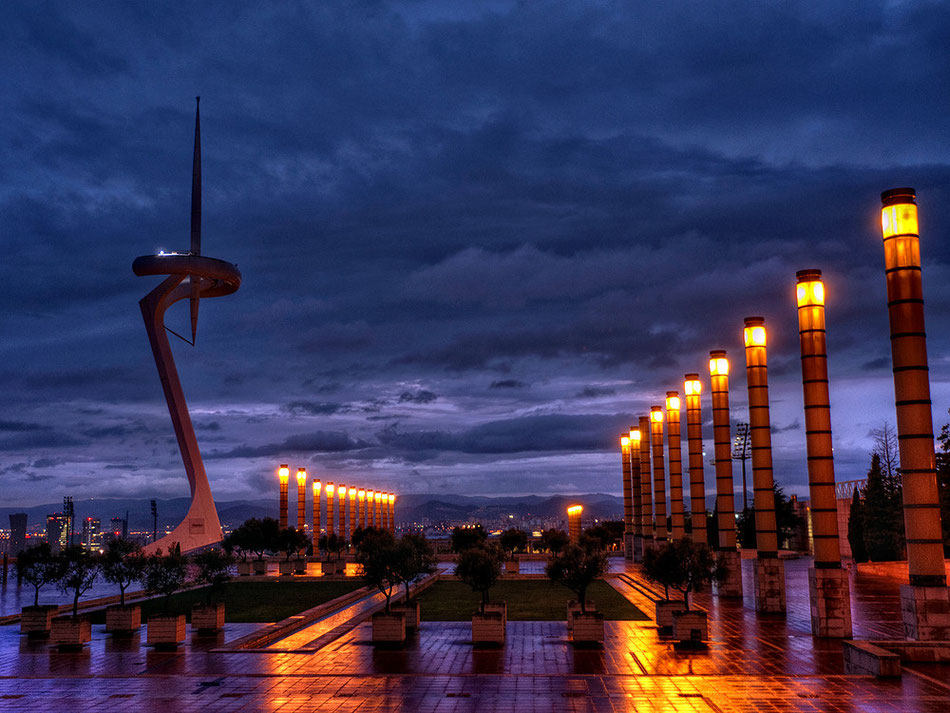 oben auf dem Montjuic