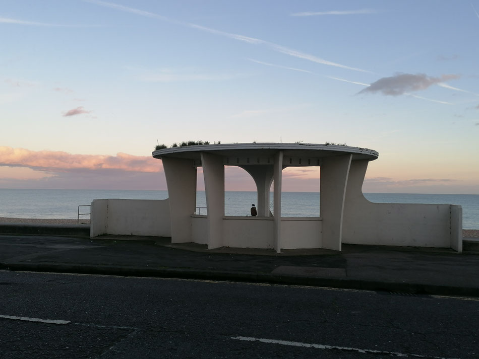 One of the Art Deco Seaside Shelters on Deal Seafront. Photo: MSmith